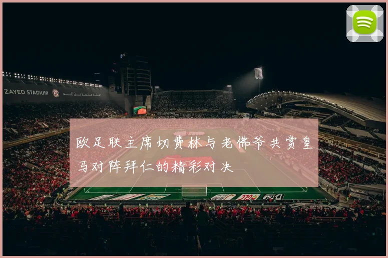 欧足联主席切费林与老佛爷共赏皇马对阵拜仁的精彩对决